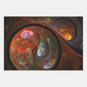 Abstrakte Verbindungsart Geschenkpapier Set (Vorderseite)