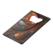 Abstrakte Verbindungsart Kreditkartenflaschenöffner (Rückseite Schrägansicht)