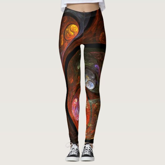 Abstrakte Verbindungsart Leggings (Vorderseite)