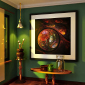 Abstrakte Verbindungsart Poster