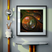 Abstrakte Verbindungsart Poster