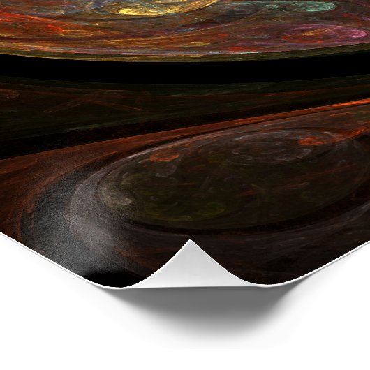 Abstrakte Verbindungsart Poster (Ecke)