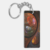 Abstrakte Verbindungsart Schlüsselanhänger (Vorderseite links)