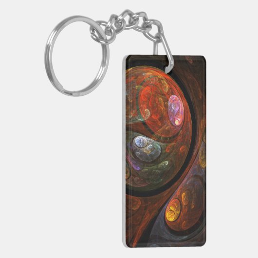 Abstrakte Verbindungsart Schlüsselanhänger (Vorderseite links)