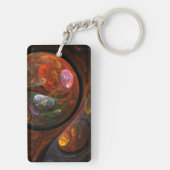 Abstrakte Verbindungsart Schlüsselanhänger (Rückseite)