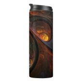 Abstrakte Verbindungsart Thermosbecher (Nach rechts gedreht)