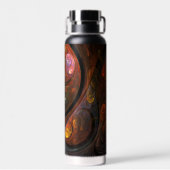 Abstrakte Verbindungsart Trinkflasche (Rückseite)