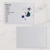 Abstrakte Verdi-Visitenkarte Visitenkarte (Vorne/Hinten)