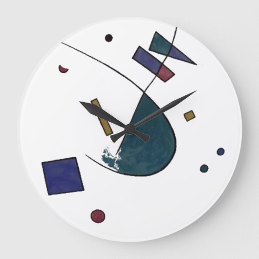 Abstrakte Verdi Wall Uhr (Vorderseite)