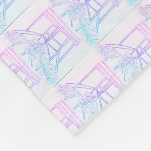 Abstrakte Verflechtung   Fleecedecke (Ecke)