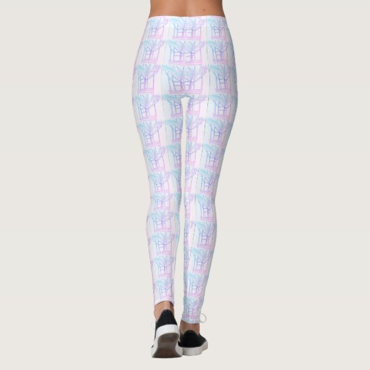 Abstrakte Verflechtung   Leggings (Rückseite)