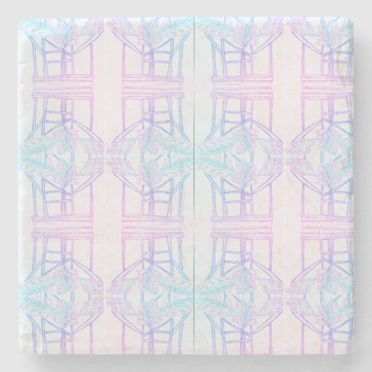 Abstrakte Verflechtung  Steinuntersetzer (Vorderseite)