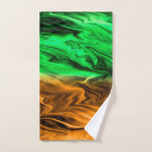 Abstrakte verschwommenes gepunktetes Muster in ora Badhandtuch Set (Handtuch)