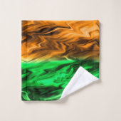 Abstrakte verschwommenes gepunktetes Muster in ora Badhandtuch Set (Waschlappen)