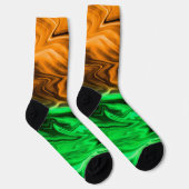 Abstrakte verschwommenes gepunktetes Muster in ora Socken (Rechts)
