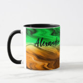 Abstrakte verschwommenes gepunktetes Muster in ora Tasse (Links)