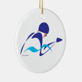 Abstrakte Verzierung des Keramik Ornament (Rechts)