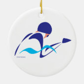 Abstrakte Verzierung des Keramik Ornament (Hinten)