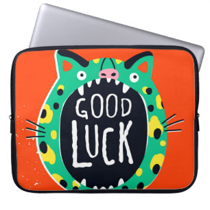 Abstrakte viel Glück Laptopschutzhülle