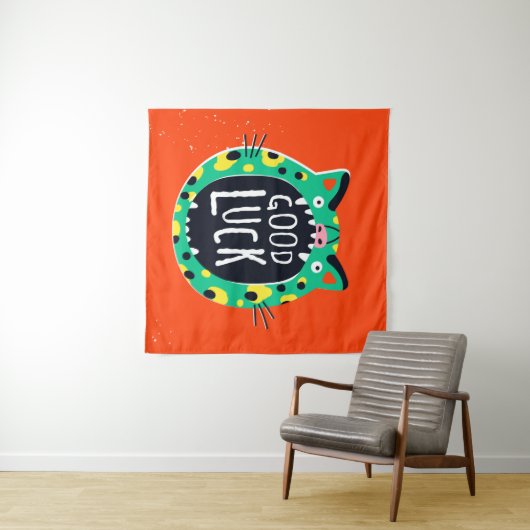 Abstrakte viel Glück Wandteppich (Beispiel (Horizontal))