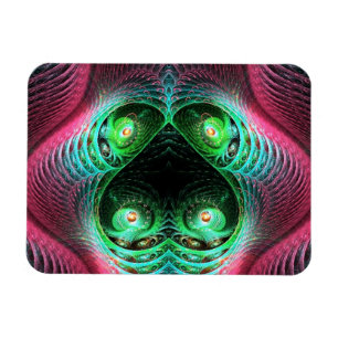 Abstrakte vier Augen Magnet
