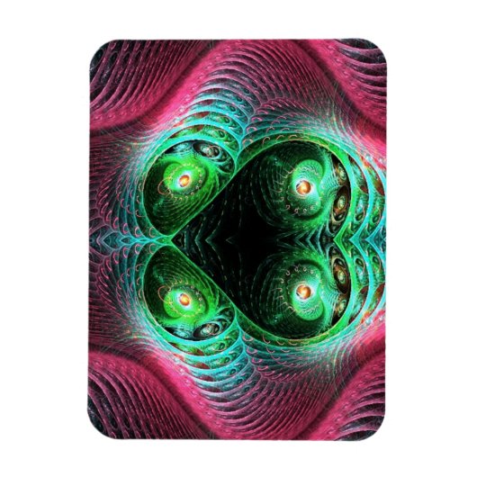 Abstrakte vier Augen Magnet (Vertikal)
