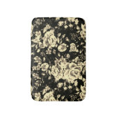 Abstrakte Vintage Blumenglastextur Badematte (Vorderseite Vertikal)