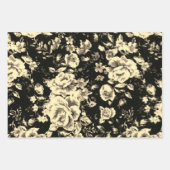 Abstrakte Vintage Blumenglastextur Geschenkpapier Set (Vorderseite 3)