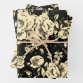 Abstrakte Vintage Blumenglastextur Geschenkpapier Set (Beispiel)