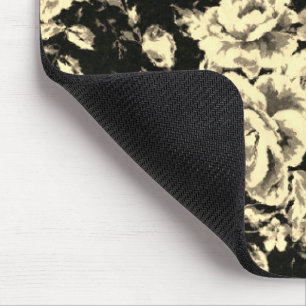 Abstrakte Vintage Blumenglastextur Mousepad