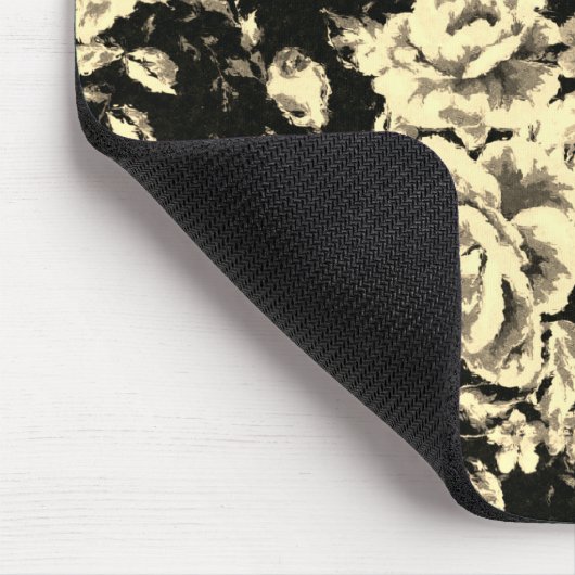 Abstrakte Vintage Blumenglastextur Mousepad (Ecke)