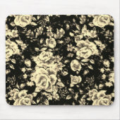 Abstrakte Vintage Blumenglastextur Mousepad (Vorne)
