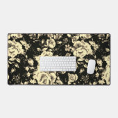 Abstrakte Vintage Blumenglastextur Schreibtischunterlage (Tastatur & Maus)