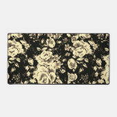 Abstrakte Vintage Blumenglastextur Schreibtischunterlage (Vorderseite)