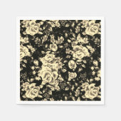 Abstrakte Vintage Blumenglastextur Serviette (Vorderseite)