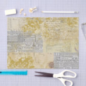 Abstrakte Vintage Collage Seidenpapier (Handwerk)