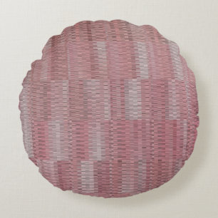 Abstrakte Vintage Formen Rundes Kissen