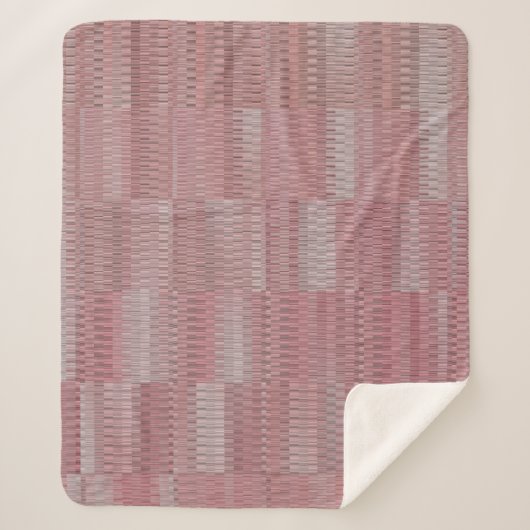 Abstrakte Vintage Formen Sherpadecke (Vorderseite)