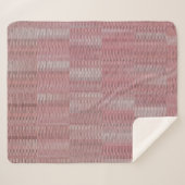 Abstrakte Vintage Formen Sherpadecke (Vorderseite (Horizontal))