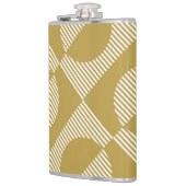 Abstrakte Vintage Geometrie nahtlos Flachmann (Links)