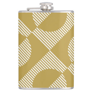 Abstrakte Vintage Geometrie nahtlos Flachmann