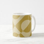 Abstrakte Vintage Geometrie nahtlos Kaffeetasse (VorderseiteRechts)