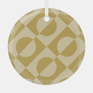 Abstrakte Vintage-Geometrie nahtlos Ornament Aus Glas