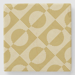 Abstrakte Vintage Geometrie nahtlos Steinuntersetzer