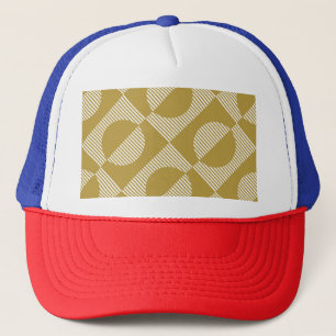 Abstrakte Vintage Geometrie nahtlos Truckerkappe