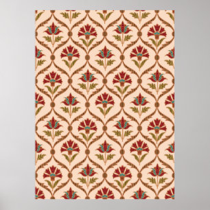 abstrakte Vintage Ornamentalmuster designart,abst Poster