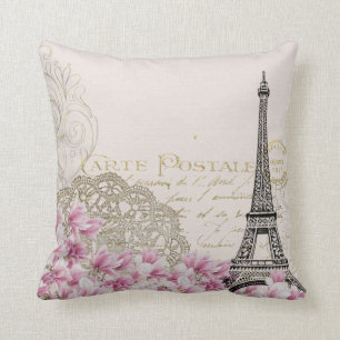 Abstrakte Vintage Romantische Paris Eiffelturm Kun Kissen