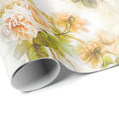 Abstrakte Vintage Rose Garden Geschenkpapier (Rolleneckpunkt)