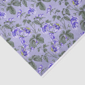 Abstrakte Vintage violette Blumen Seidenpapier (Ausschnitt)