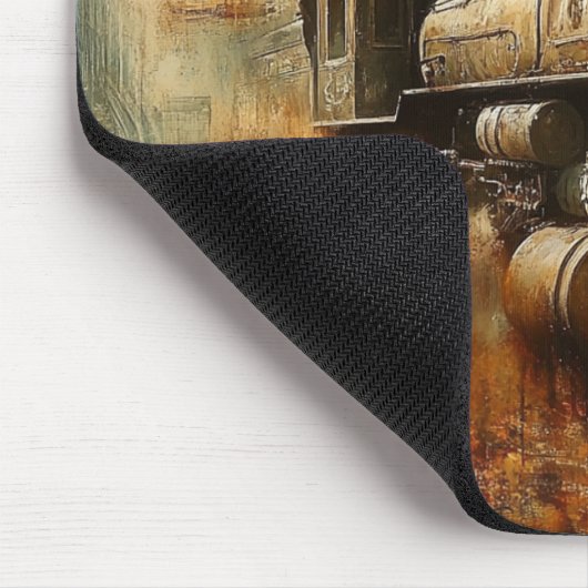 Abstrakte, Vintage Zugmousepad Mousepad (Ecke)